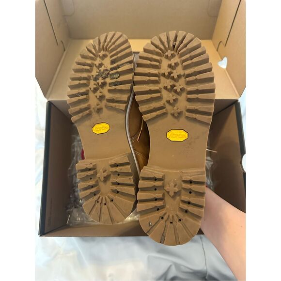 Timberland Womens LTD Heritage Vibram Lux Waterproof Wheat 6" Boots Tan Size 7 - Picture 4 of 13